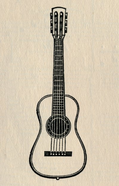 De Gitaar, 1895 door Unbekannt