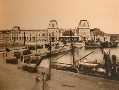 Het Havenstation door Unbekannt