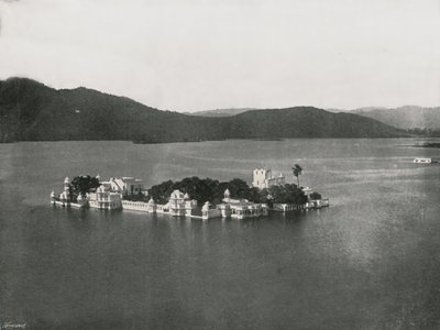 Het Meerpaleis, Udaipur, India, 1895 door Unbekannt