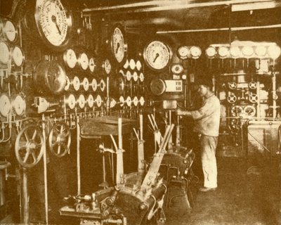 Het Hoofdplatform van de Hoofdmotor van de Aquitania, ca. 1930 door Unbekannt