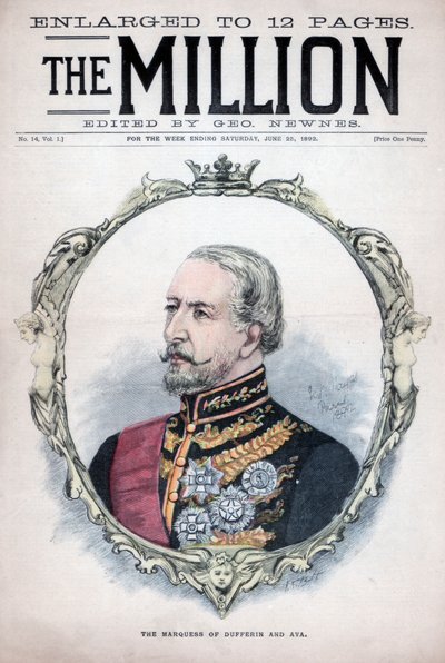 De markies van Dufferin en Ava, 1892 door Unbekannt
