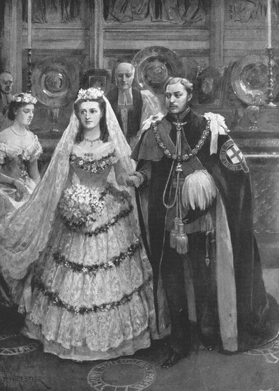 Het huwelijk van de Prins van Wales met Prinses Alexandra van Denemarken, Windsor door Unbekannt