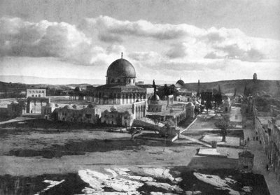 De Moskee van Omar op de plaats van de oude tempel, Bethlehem, Israël, 1926 door Unbekannt