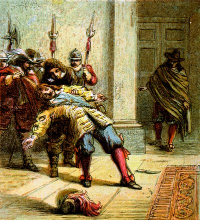 De moord op Buckingham, 1628, ca. 1850 door Unbekannt