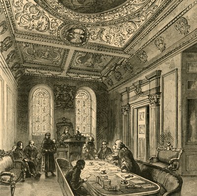 Het oude hof van schepenen, Guildhall door Unbekannt
