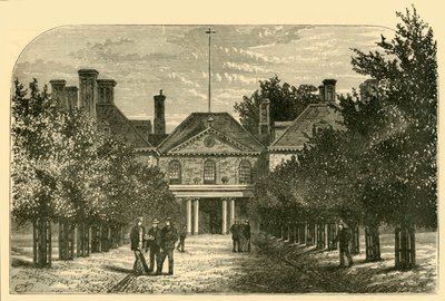 Het Oude Huis, vanaf de Hof, 1898 door Unbekannt