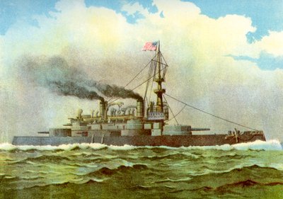 De Oregons race naar Cuba, 1898 door Unbekannt