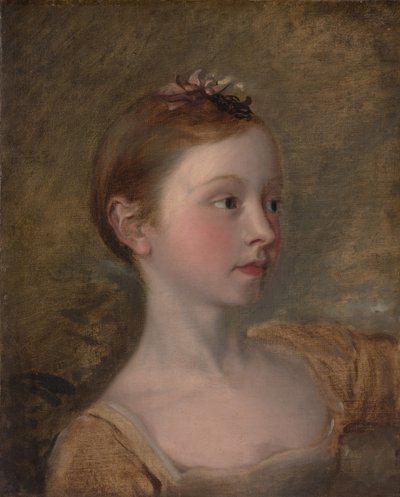De dochter van de schilder Mary 1750-1826, midden 19e eeuw door Unbekannt
