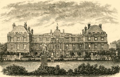 Het Palais De Luxembourg, Parijs door Unbekannt