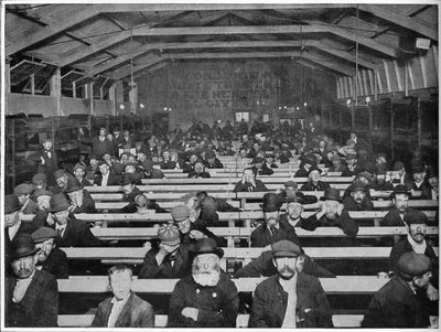 The Penny Sit-Up, Salvation Army opvang, Blackfriars, Londen, ca. 1900 1901 door Unbekannt