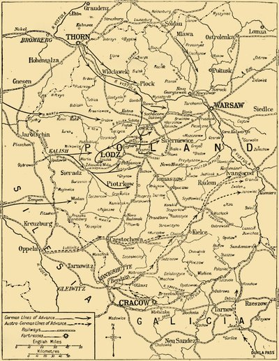 De Poolse Campagne, 1914, c1920 door Unbekannt