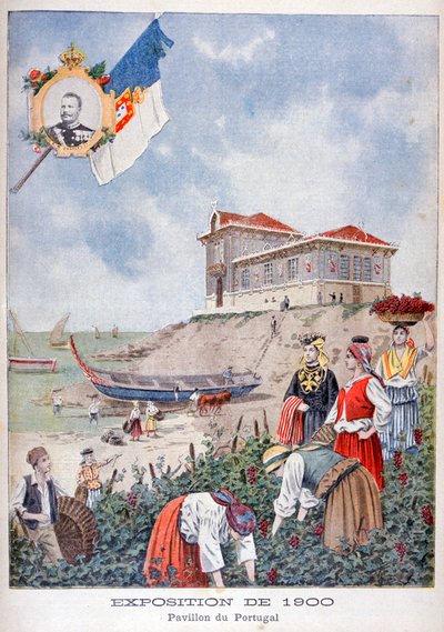 Het Portugese paviljoen op de Wereldtentoonstelling van 1900, Parijs door Unbekannt