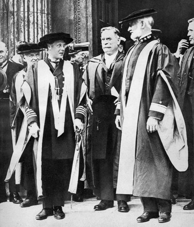 De Prins van Wales en admiraal William Sims, Cambridge, 1921 door Unbekannt