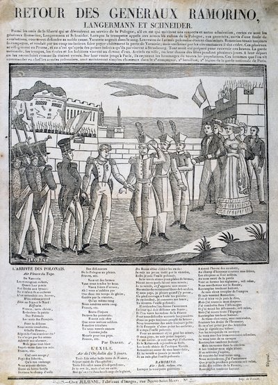 De terugkeer van generaal Ramorino, 1831 door Unbekannt