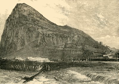 De Rots van Gibraltar, 1890 door Unbekannt