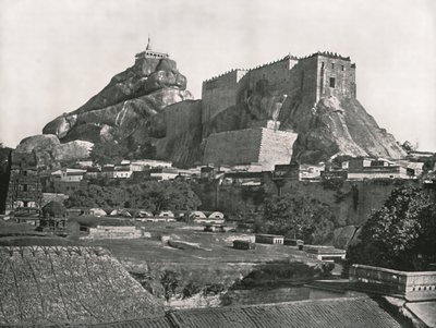 De rots gezien vanuit het noorden, Trichinopoly, India, 1895 door Unbekannt