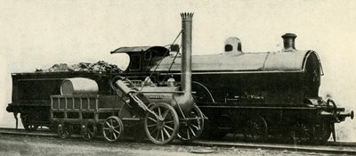 De raket vergeleken met het verloren type 4-4-0 door Unbekannt