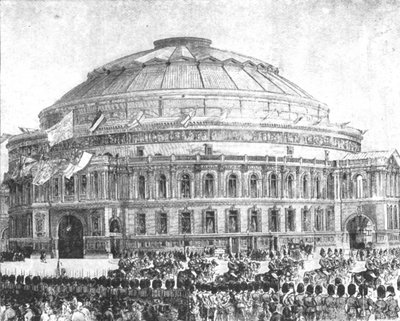 De Royal Albert Hall, 1871: Geopend door Koningin Victoria, 29 maart 1901 door Unbekannt