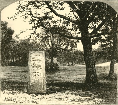 De Rufus Steen in het New Forest, 1890 door Unbekannt