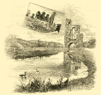 De Ruïnes van Mellifont Abbey, 1898 door Unbekannt