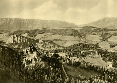 De Schneeberg en het Rax-gebergte, Semmering, Neder-Oostenrijk, ca. 1935 door Unbekannt