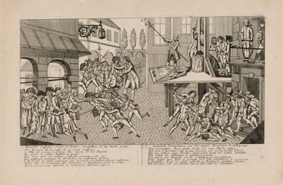 De septembermoorden van 1792. De dood van prinses de Lamballe, ca. 1793 door Unbekannt