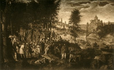 De Preek van Johannes de Doper door Unbekannt