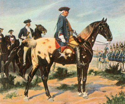 De soldatenkoning Frederik Willem I, koning van Pruisen door Unbekannt