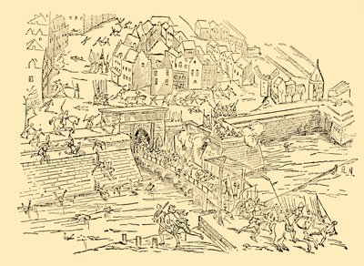 De Spanjaarden veroveren Antwerpen in hun lange strijd met de Nederlanders, 1576, ca. 1930 door Unbekannt