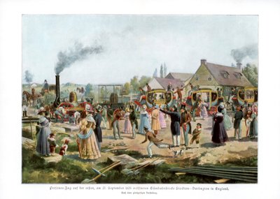 De Stockton & Darlington Railway, 1825-1900 door Unbekannt