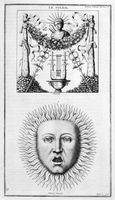 De Zon, 1757 door Unbekannt