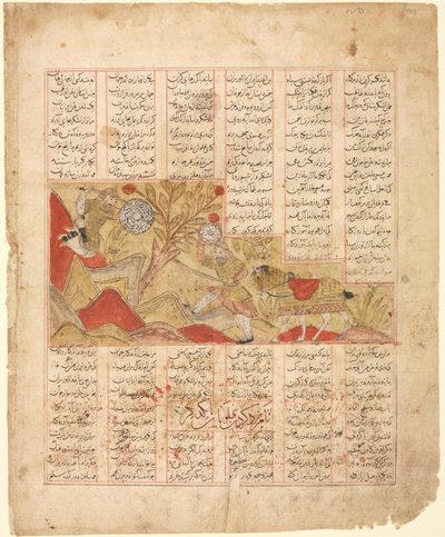 Het Verhaal van de Twaalf Gezichten. De Krijgers Gaan de Strijd Aan..., 1341 door Unbekannt