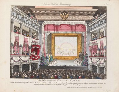 Het Theater in der Josefstadt, 1844 door Unbekannt