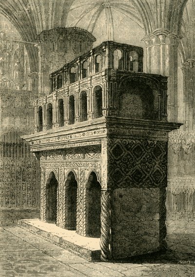Het graf van Edward de Belijder, 1881 door Unbekannt