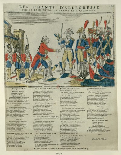 Het Verdrag van Pressburg, 1805 door Unbekannt
