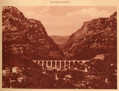 Het viaduct en de toegang tot de kloven, 1930 door Unbekannt