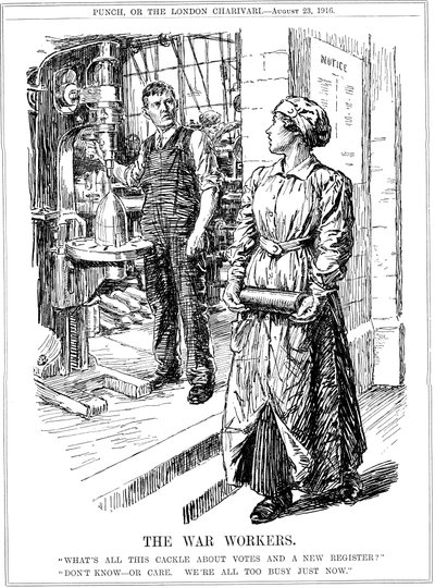 De oorlogswerkers, 1916 door Unbekannt