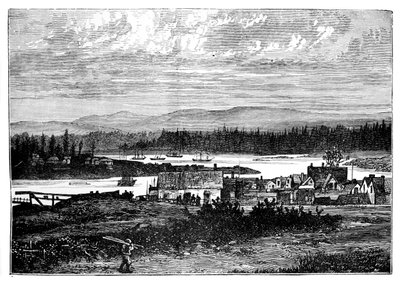 De westelijke buitenwijken van Victoria, Vancouver Island, Canada, ca. 1888 door Unbekannt