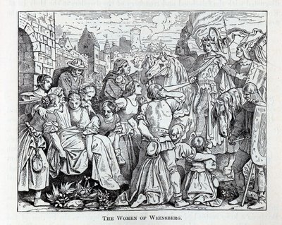 De vrouwen van Weinsberg, 1882 door Unbekannt