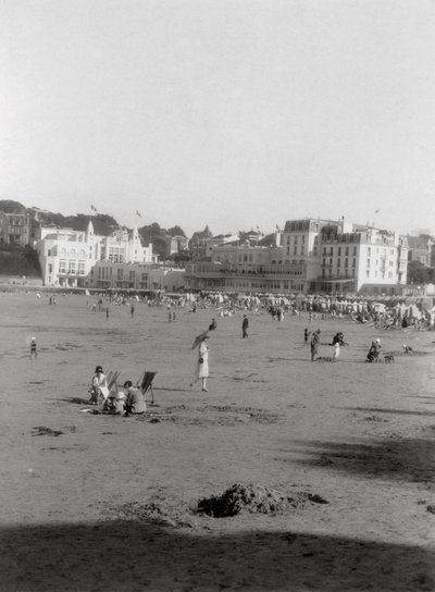 Het strand, Dinard, Bretagne door Unbekannt