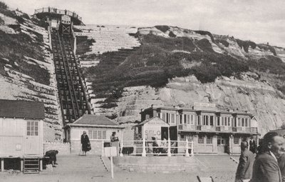 De kliflift in Bournemouth, Dorset, begin 20e eeuw door Unbekannt