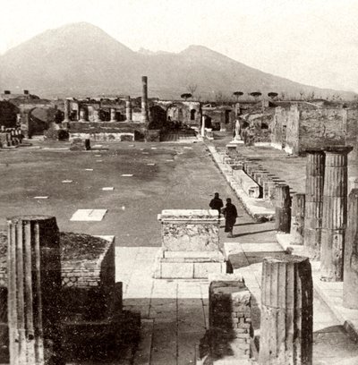 Het forum van Pompeii, Italië, 1894 door Unbekannt