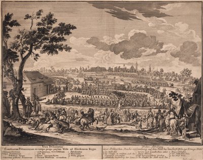 De vrije verkiezing van Augustus II in Wola, buiten Warschau, in 1697, 1700 door Unbekannt