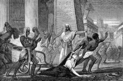 De Moord op Hypatia, neo-Platonische wiskundige en filosoof, 415 midden 19e eeuw door Unbekannt