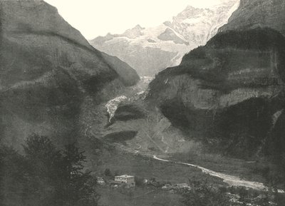 De vallei, Grindenwald, Zwitserland door Unbekannt