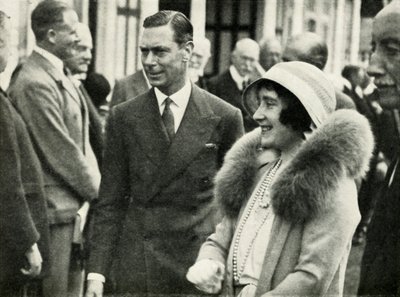 Hun Majesteiten op de Koninklijke Landbouwshow, Southampton, 1932, 1937 door Unbekannt
