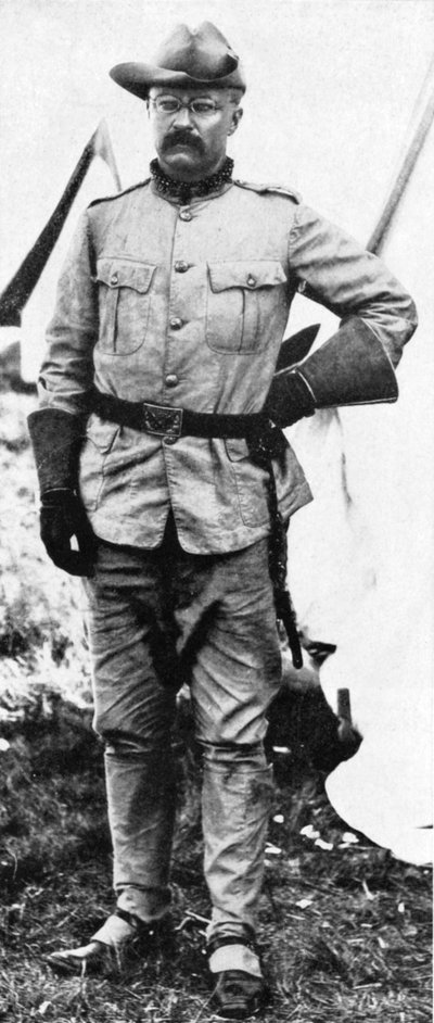 Theodore Roosevelt, Amerikaanse soldaat en politicus, 1898 door Unbekannt