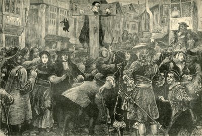 Titus Oates in de Schandpaal, 1685 door Unbekannt
