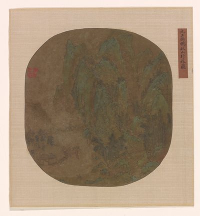 Reizen in herfstbergen, Ming of Qing-dynastie, 1600-1725 door Unbekannt