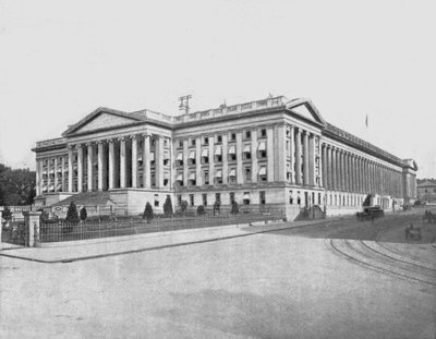 Schatkistgebouw, Washington DC, VS, ca. 1900 door Unbekannt